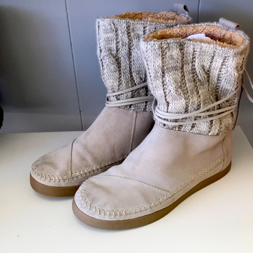 Toms Boots Sz W 6 Suede Women 300814.